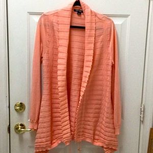 Sweater open with ruching strings